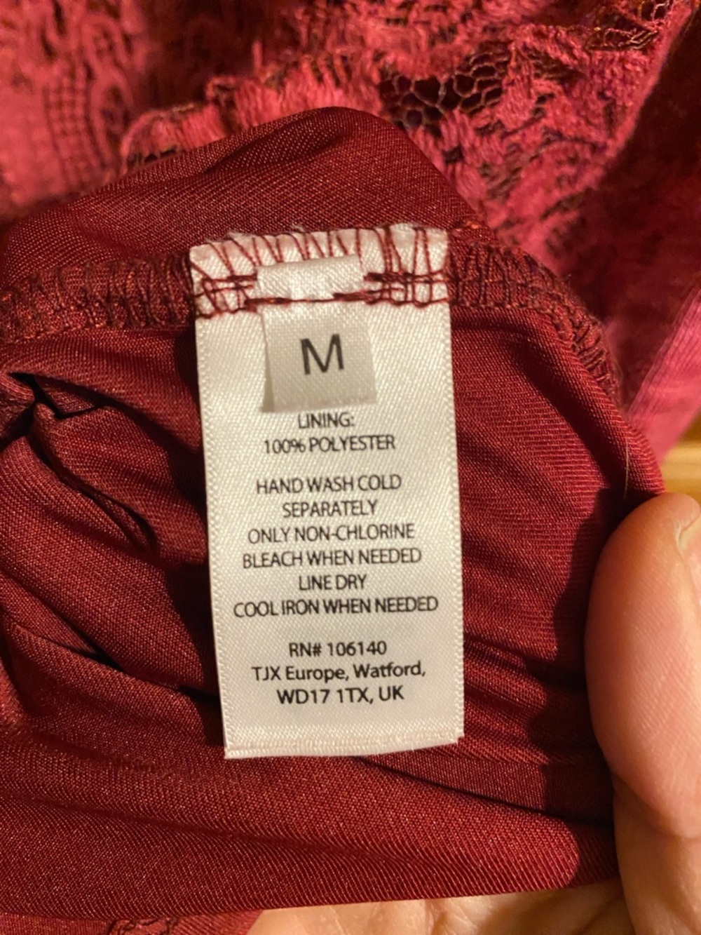 Free People Lace-Front Sleeveless Tank in Wine - Picture 7 of 7